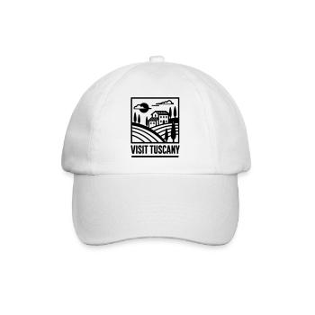 Visit Tuscany - Baseball Cap - white/white - Front