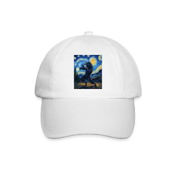 Werewolf Wolf Van Gogh Style - Baseball Cap - white/white - Front