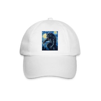 Werewolf Wolf Van Gogh Style - Baseball Cap - white/white - Front