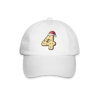 4 Number Cookie Christmas - Baseball Cap - white/white - Front