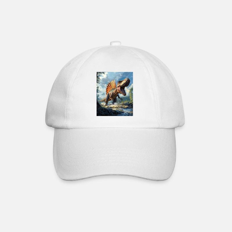 Spinosaurus - Baseballkappe - Weiß/Weiß