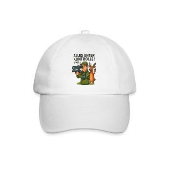 Alles Unter Kontrolle Jagd - Baseballkappe - Weiß/Weiß - Vorne