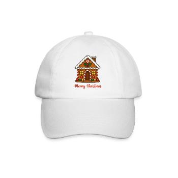 Gingerbread House Christmas Dreams - Baseball Cap - white/white - Front