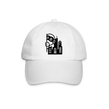 Urban Hero | Rebel in the big city - Baseball Cap - white/white - Front