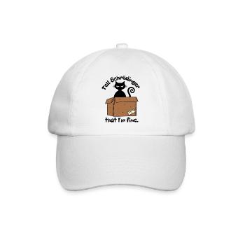 Chat Schroedinger - Boîte Paradoxe de dessin animé - Casquette classique - blanc/blanc - Devant