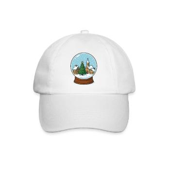 Village d’hiver à Snow Globe - Casquette classique - blanc/blanc - Devant
