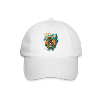 Basketball Dinosaur T-Rex Basketball Player - Baseball Cap - white/white - Front