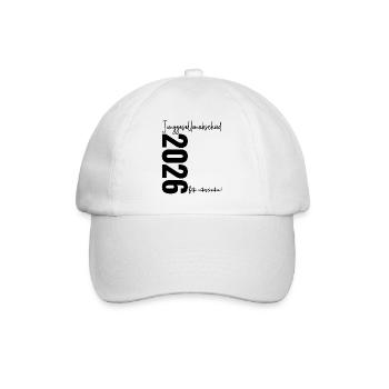 Enterrement de vie de garçon 2026 Veuillez signer Enterrement de vie de garçon - Casquette classique - blanc/blanc - Devant