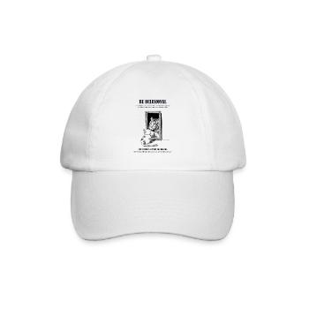 Be Delusional Typo Print - Baseball Cap - white/white - Front