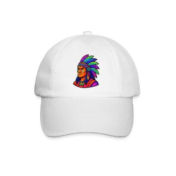 Chief Indian Comic - Baseball Cap - white/white - Front