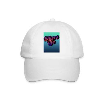 Gradient de la vie de motard - Casquette classique - blanc/blanc - Devant