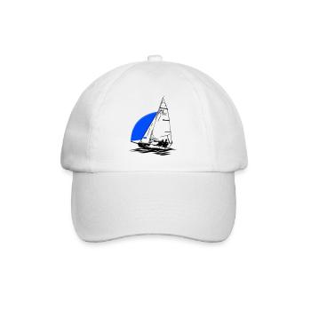 Régate de dériveurs à voile pour jeunes RS Feva XL - Casquette classique - blanc/blanc - Devant