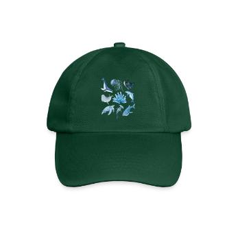 Ocean animals - Baseballkappe - Flaschengrün - Vorne