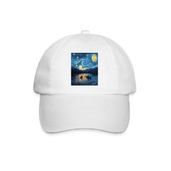 Kayak Van Gogh Nuit étoilée - Casquette classique - blanc/blanc - Devant
