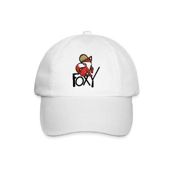 Crimson Fox mit Goldenem Halo - Baseballkappe - Weiß/Weiß - Vorne