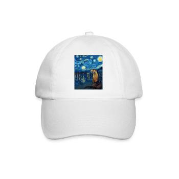 Otter Van Gogh - Baseball Cap - white/white - Front