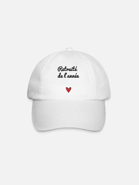 RENTE. RENTE. PENSIONIERT. RENTE. HERZ - Baseballkappe - Weiß/Weiß