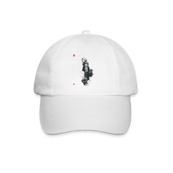 Dark silhouette with dread - Baseball Cap - white/white - Front