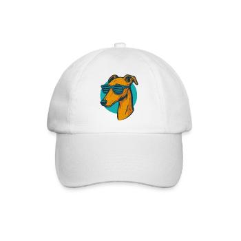 Lévrier, Galgo - Casquette classique - blanc/blanc - Devant
