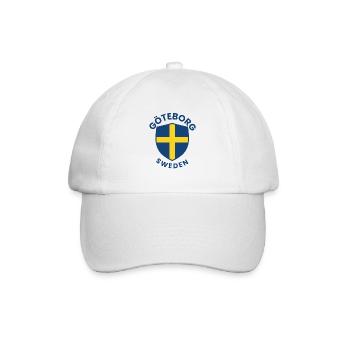 Wappen des Göteborger Schildes Schweden - Baseballkappe - Weiß/Weiß - Vorne