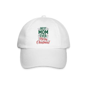 Christmas Mom - Baseball Cap - white/white - Front