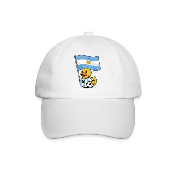 Argentinien Fußball Shirt für Fans - Baseballkappe - Weiß/Weiß - Vorne