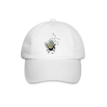 Einhorn-Blitzableiter - Baseballkappe - Weiß/Weiß - Vorne