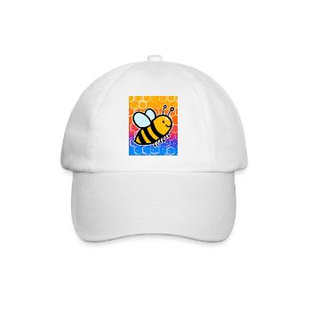 bee - Baseball Cap - white/white - Front