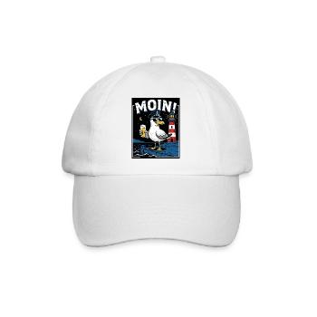 Bière de la Mouette Pub de la côte - Casquette classique - blanc/blanc - Devant
