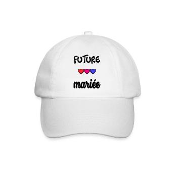 FUTURE MARIEE. EVJF. MARIEE. TEAM. TEAM MARIEE - Casquette classique - blanc/blanc - Devant