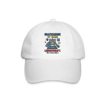 Grafikdesign Leidenschaft lustig Designer - Baseballkappe - Weiß/Weiß - Vorne