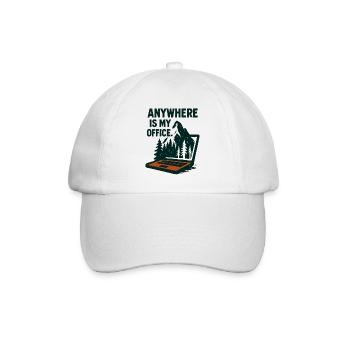 Office Nature Telecommuting Mountain - Baseball Cap - white/white - Front