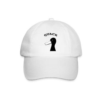 Ente - Baseballkappe - Weiß/Weiß - Vorne