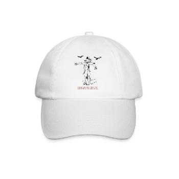 Ich halte die Stellung Lustiges Shirt  - Baseballkappe - Weiß/Weiß - Vorne