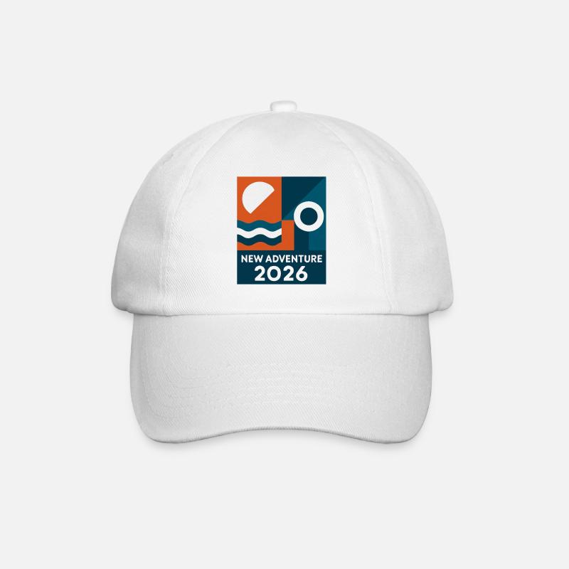 New Adventure 2026 - Baseballkappe - Weiß/Weiß