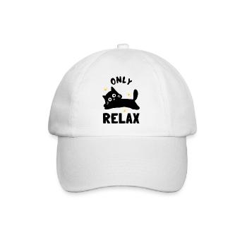 Visage noir avec étincelles dorées - Casquette classique - blanc/blanc - Devant