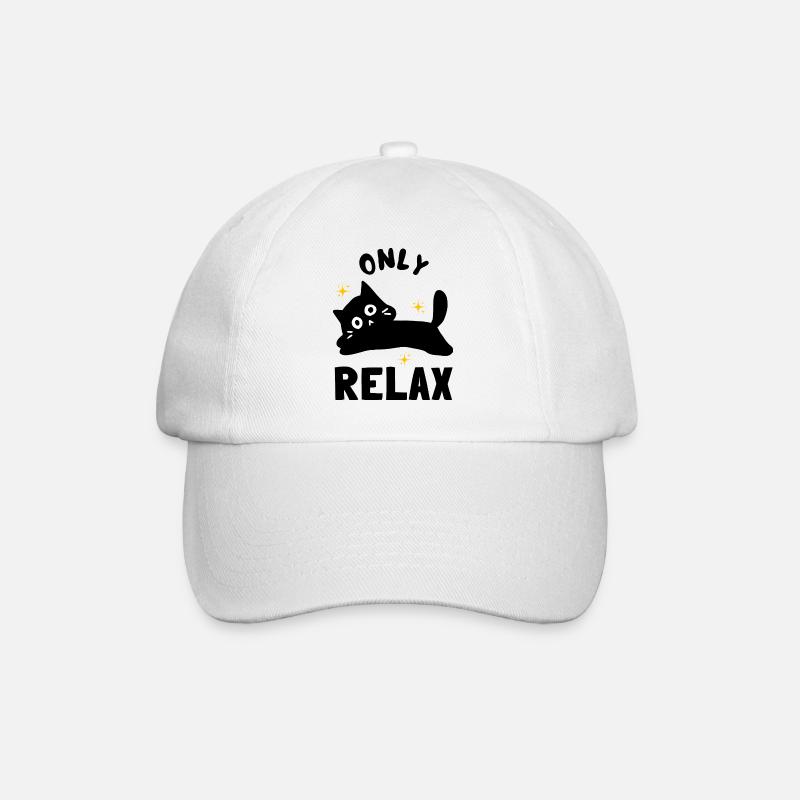 Black face with golden sparkles - Baseball Cap - white/white