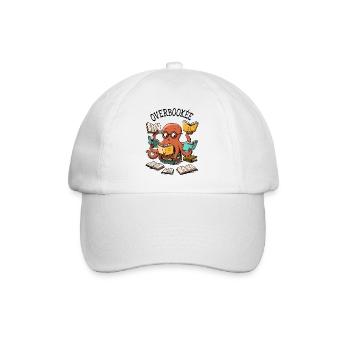 overbooked - Baseball Cap - white/white - Front