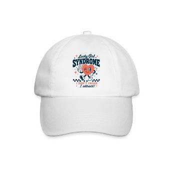 Lucky Girl Syndrome Attract Design - Baseball Cap - white/white - Front