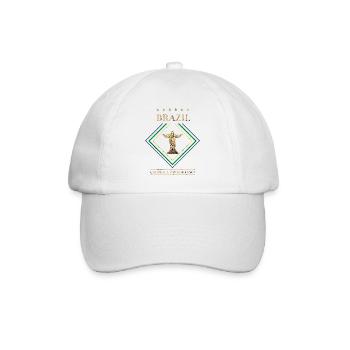 Brésil vintage-Ordre et Progrès - Casquette classique - blanc/blanc - Devant