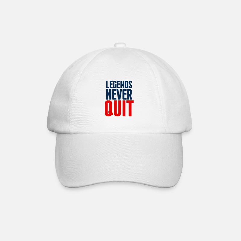Legends Never Quit Bold - Casquette classique - blanc/blanc
