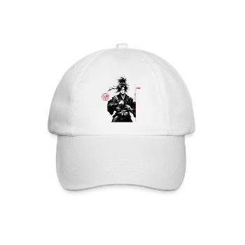 Samurai  - Baseballkappe - Weiß/Weiß - Vorne