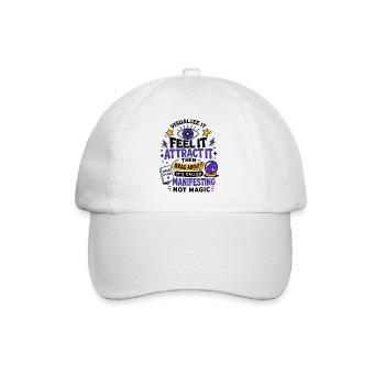 Feel It Attract It Manifesting - Baseball Cap - white/white - Front
