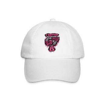 Anniversaire 8 Ans Fille Western Cowboy Cadeau - Casquette classique - blanc/blanc - Devant