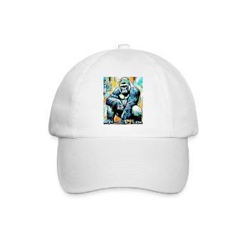 gorilla - Baseball Cap - white/white - Front
