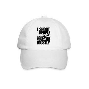 Je photographie surtout des gens, l’humour de l’appareil photo de photographe - Casquette classique - blanc/blanc - Devant