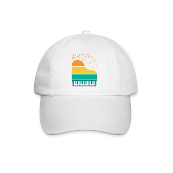 Piano Piano Musician Gift Gift Idea - Baseball Cap - white/white - Front