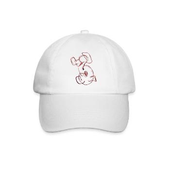 Lieblingszahl 3 Drei 3 - Baseballkappe - Weiß/Weiß - Vorne