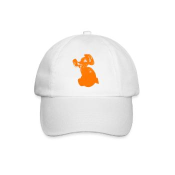 Der orange Hund - Baseballkappe - Weiß/Weiß - Vorne