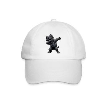 Dabbing Cane Corso in Comic Style - Baseball Cap - white/white - Front